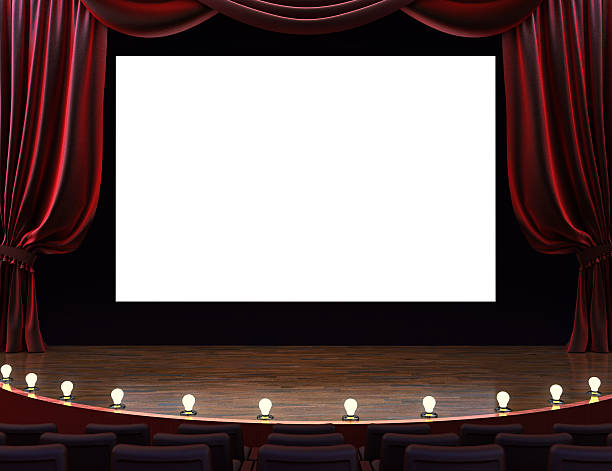 Cinema movie theater stock photo
