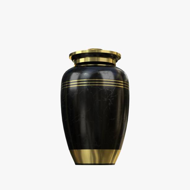 Cinerary urn 3D rendering illustration of a cinerary urn funerary urn stock pictures, royalty-free photos & images