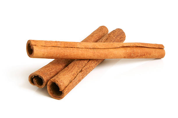 Cinnamon bark Cinnamon bark on a white background cinnamon stock pictures, royalty-free photos & images