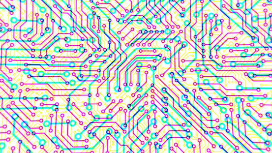 Circuit board system. Computer technology background