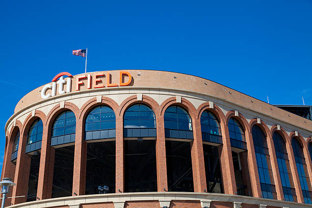Citi Field stadium in New York City New York City, USA - October 12, 2013: Citi Field is a stadium located in Flushing MeadowsaaCorona Park in the New York City borough of Queens. It is the home baseball park of Major League Baseball's New York Mets. 2009 stock pictures, royalty-free photos & images