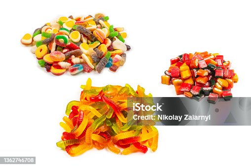 istock Citrus colorful candies. Jelly sweets, 1362746708