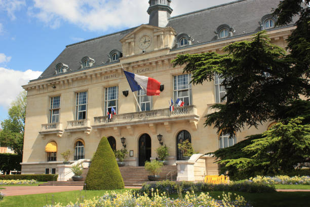 City Hall  Aulnay-sous-Bois  France  Department of Seine-Saint-Denis stock photo