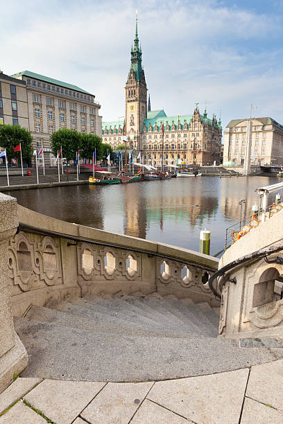 City Hall Hamburg stock photo