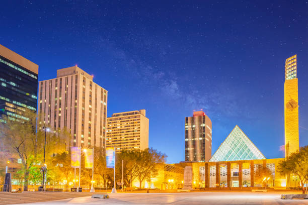 Photo of City Hall in downtown Edmonton Alberta Canada
