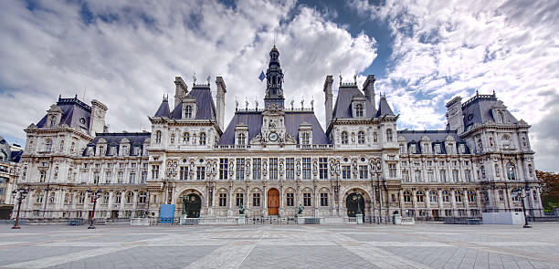 city hall in Paris stock photo