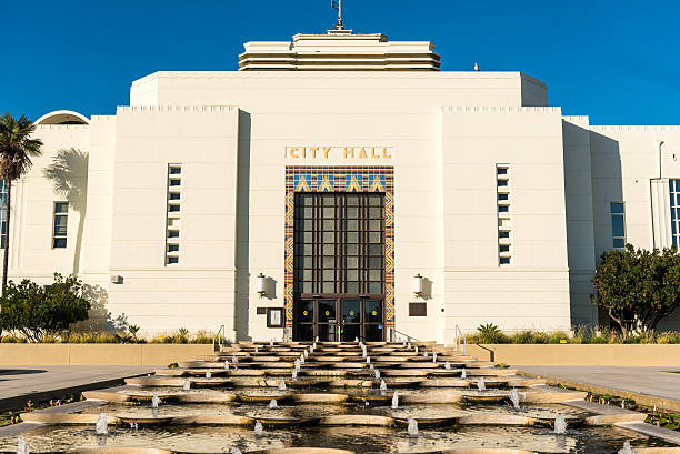 City Hall, Santa Monica , California stock photo