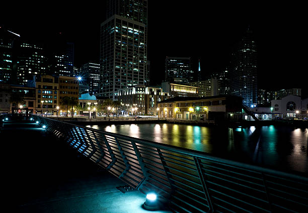 City lights stock photo