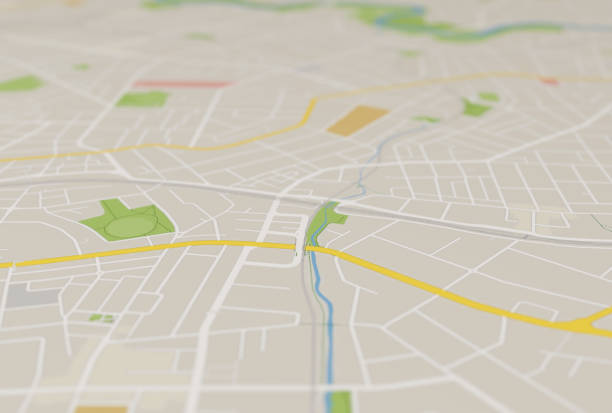 市内地図 - 位置情報 ストックフォトと画像