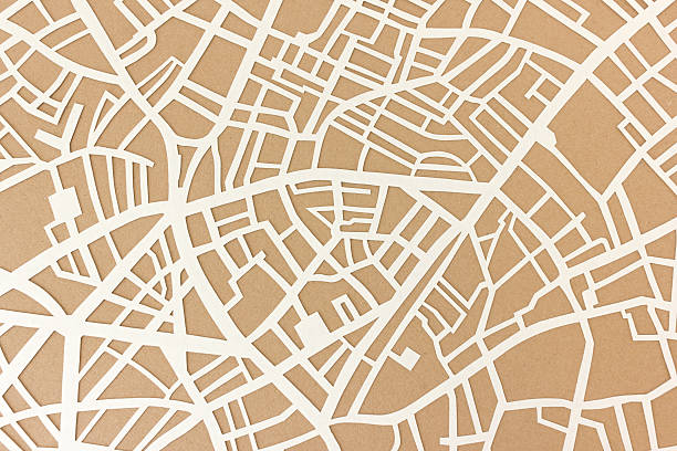 City map structure stock photo