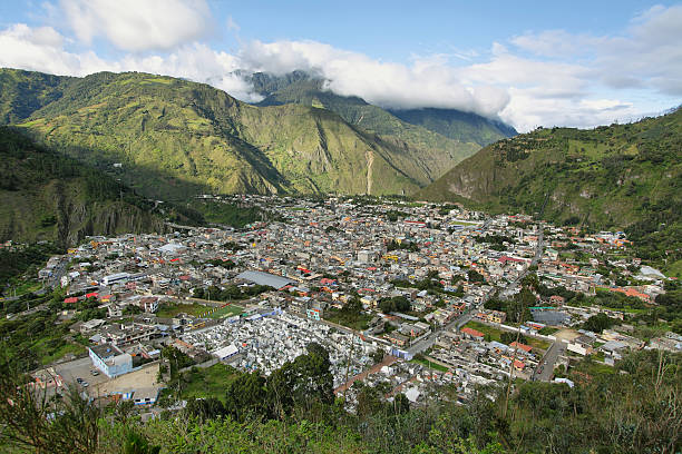 City of Banos, Ecuador stock photo