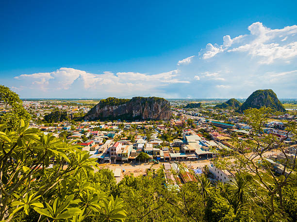 City of Danang in Vietnam stock photo