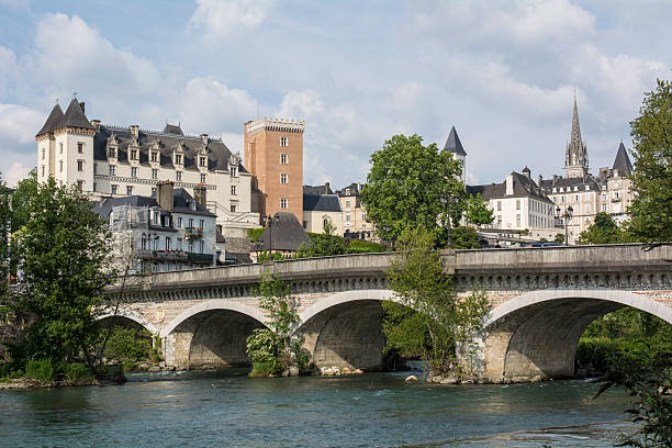 City of Pau, in France stock photo