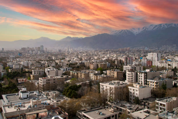 City of Tehran stock photo