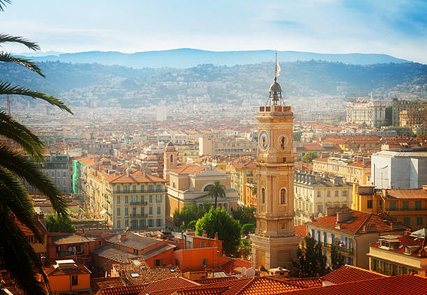 cityscape of Nice, France stock photo