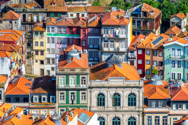 cityscape of porto, portugal - oporto imagens e fotografias de stock
