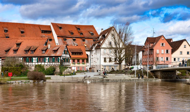 Cityscape of Rottenburg am Neckar Rottenburg am Neckar, Germany, 16/03/2019:  Cityscape of Rottenburg, the picturesque bishop's town on the Neckar, lies attractively between the Swabian Alb and the Black Forest. rottenburg am neckar stock pictures, royalty-free photos & images
