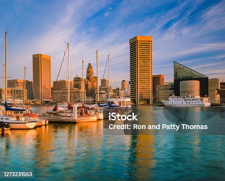 istock Cityscape with skyscrapers of Baltimore skyline Maryland 1273231553
