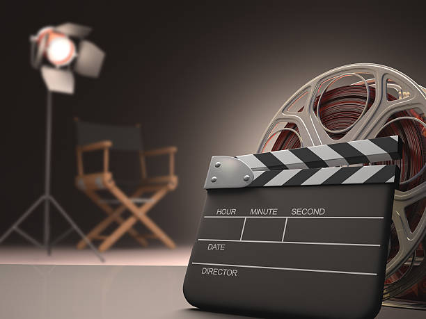 Clapboard Clapboard concept of cinema. clapboard stock pictures, royalty-free photos & images