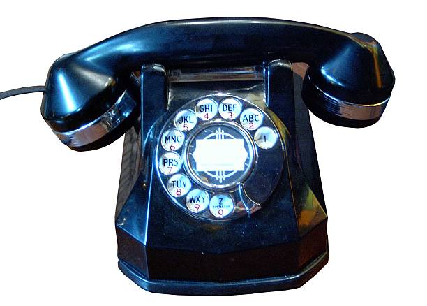 Classic Rotary Phone stock photo