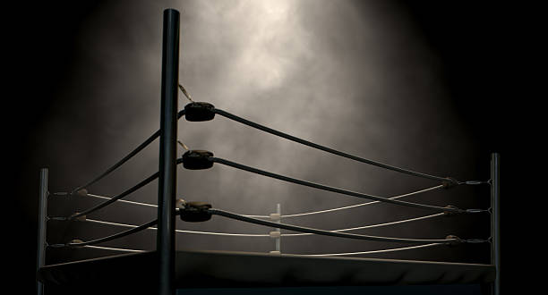Classic Vintage Boxing Ring stock photo