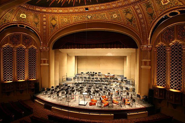 Classical Music Concert Hall stock photo