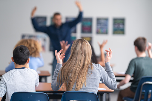 A Classroom Full Of Junior High Students Stock Photo Download Image Now Istock