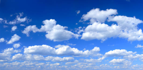 XXXL Clear Blue Sky panorama stock photo
