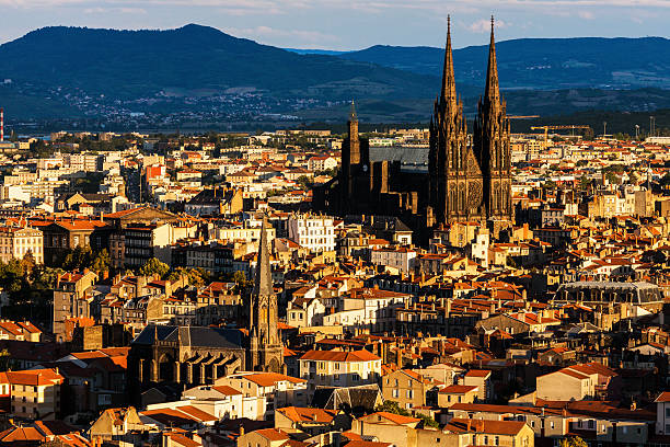 Clermont-Ferrand Cathedral stock photo