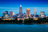 istock Cleveland and the Lake Erie Shore at Night 483264049