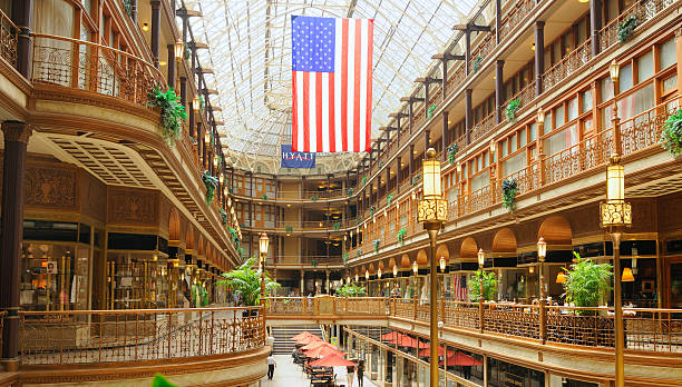 Cleveland's Old Arcade stock photo