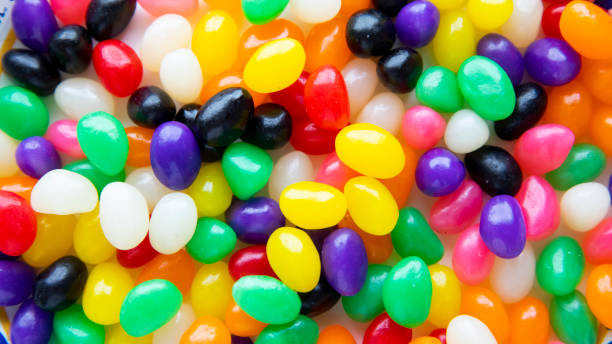 Close up of jelly beans stock photo