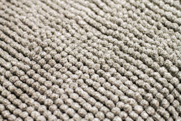 Closeup Bath Rug. Textured Background Mat Horizontal stock photo