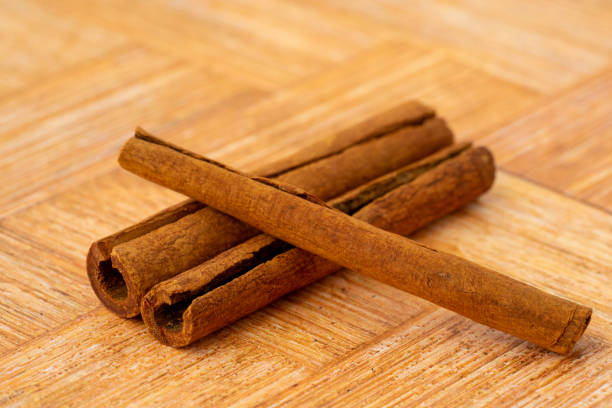 Closeup Cinnamon Sticks stock photo