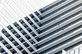 istock Closeup modern office building, abstract background with copy space 1370971505
