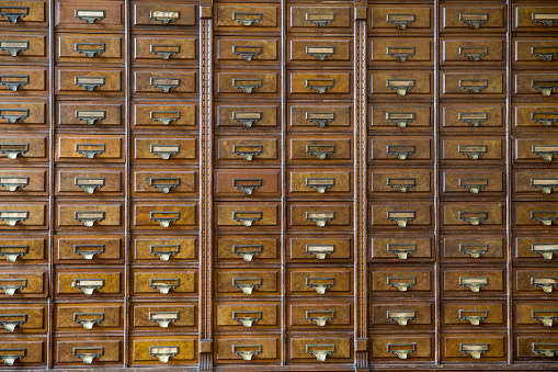 Closeup Of A Very Old Apothecary Cabinet Stock Photo Download