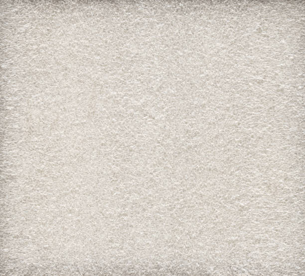 Closeup of a white synthetic spongy material used for insulation stock photo