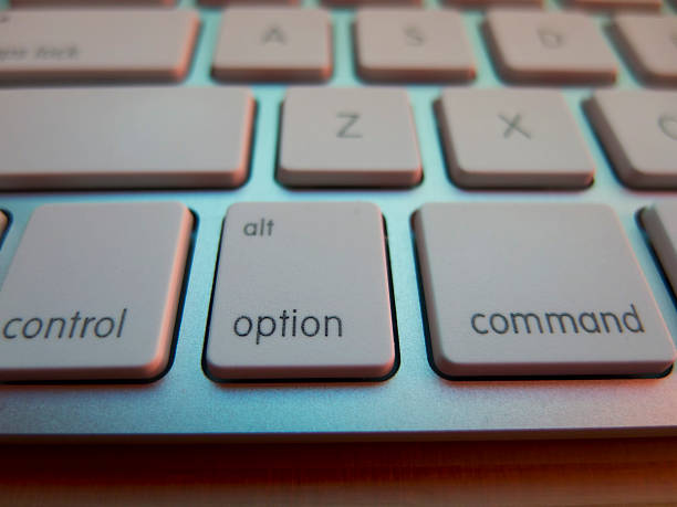 Closeup of Computer Keyboard stock photo