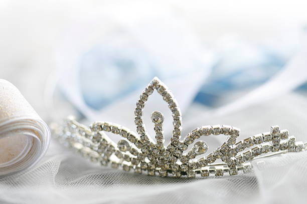 Closeup of silver diadem  beauty pageant stock pictures, royalty-free photos & images