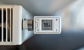 istock Close-up of smart heating thermostat 1423561306