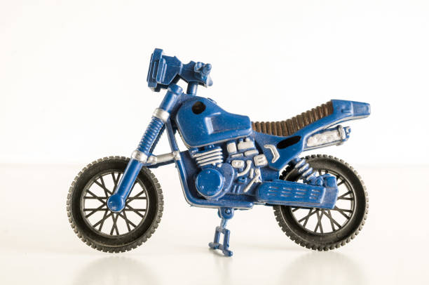 Close-up of toy motorbike motorcycle stock photo