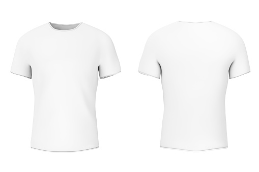 Closeup White Blank Tshirt With Empty Space For Yours Design 3d ...