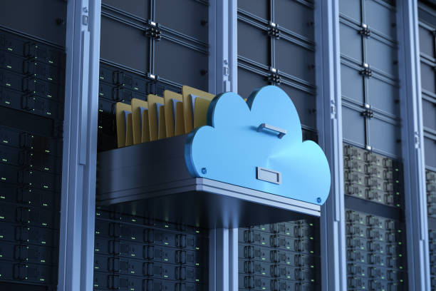 Cloud storage technology stock photo