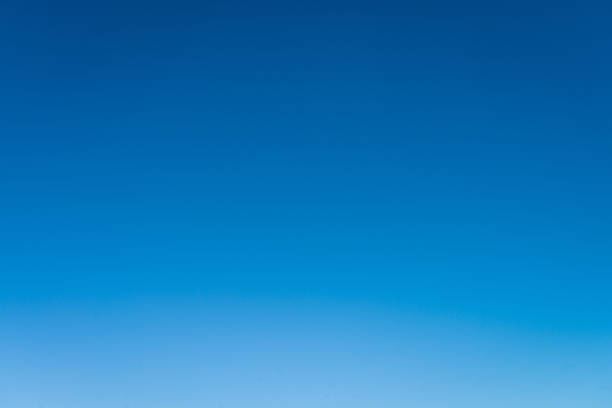 Cloudless Empty Blue Sky Background Stock Photo - Download Image ...