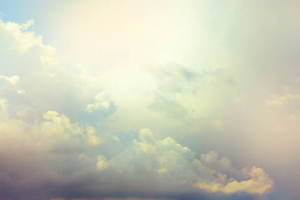 Clouds background Vanilla sky with copy space angel stock pictures, royalty-free photos & images