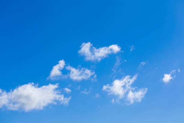 Clouds in blue sky stock photo