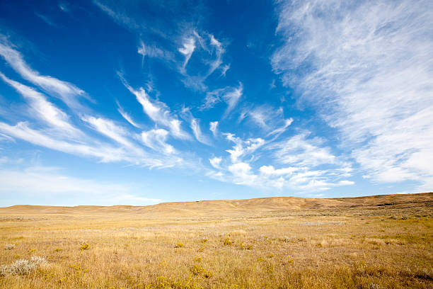 Cloudscape On Prairie stock photo