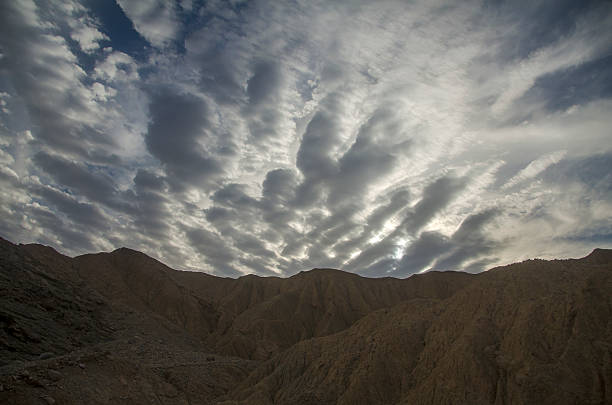 Cloudy sunrise, Balochistan stock photo