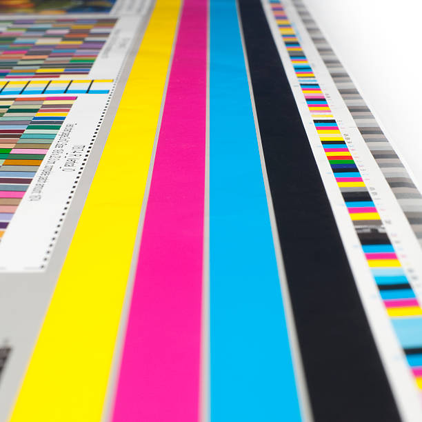 cmyk color guide stock photo