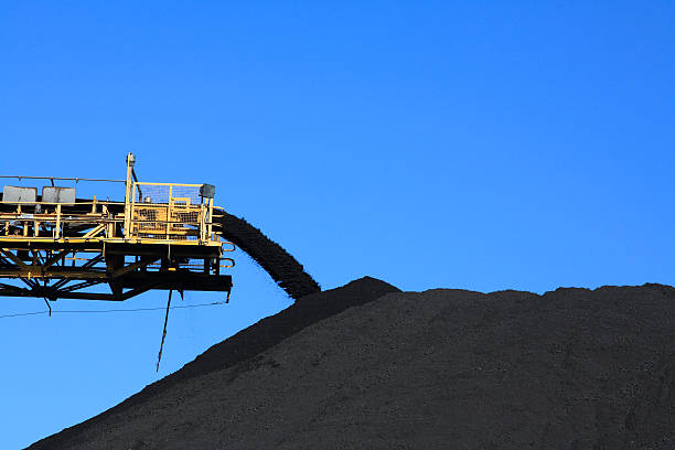 Coal Conveyor Belt  coal mine stock pictures, royalty-free photos & images